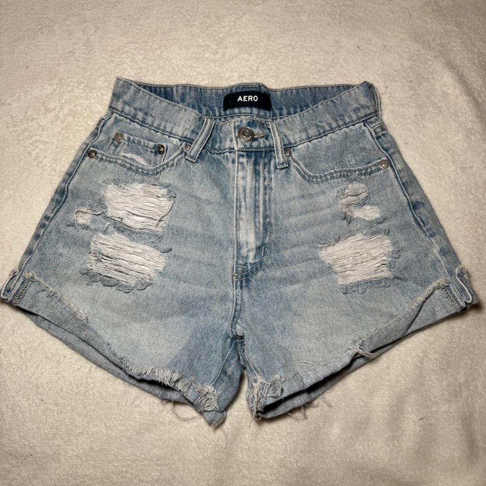 AERO Mom Shorts Size 0 Denim Jeans